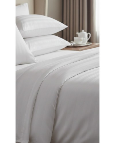 Otel çarşafı Tek kişilik 240x260cm 83 tel çizgili kumaş